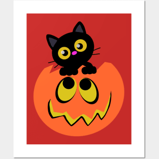 baby  kitty halloween Posters and Art